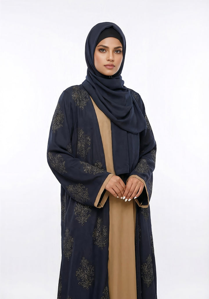 Deep indigo Abaya