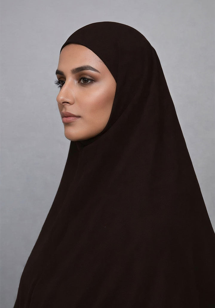 Makhna Hijab - Dark Brown