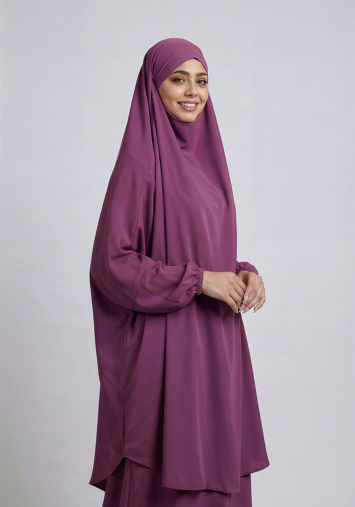 Two-Piece Jilbab - Purple