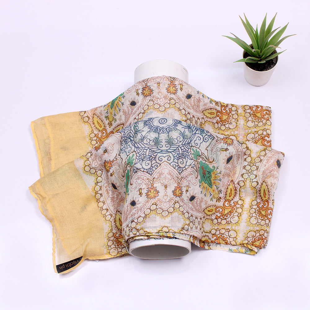 Yasmin Cotton Hijab - Yellow